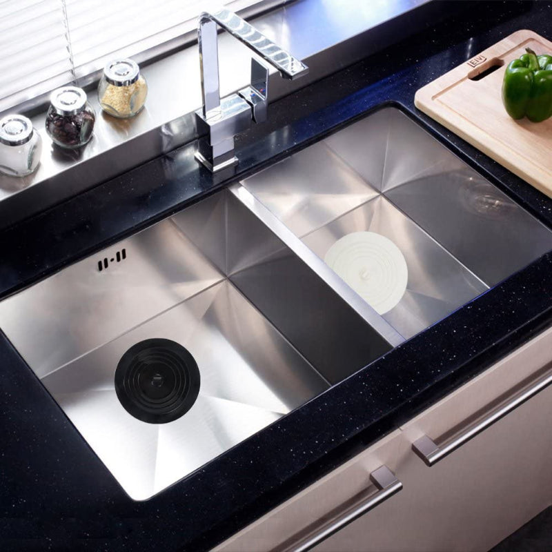 Tub Stopper 2 Pack, 6 Inches Large Silicone Drain Plug Hair Stopper Flat Suction Cover For Kitchen Bathroom Accessories And Laundry - Grafton Collection