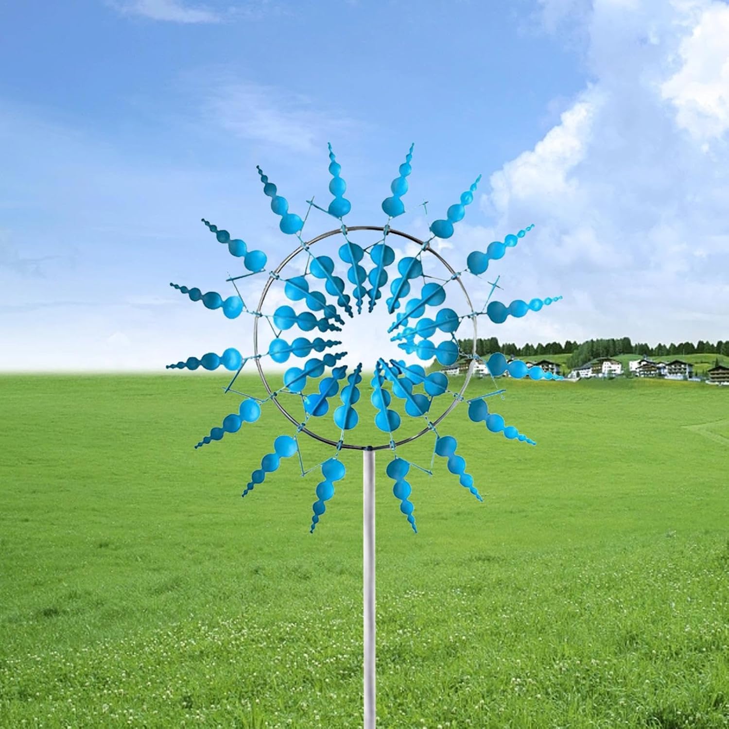 3D Metal Windmill Outdoor Decor