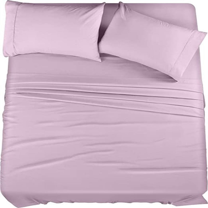Brushed Microfiber Bedding Sheets Set, 4 Piece Bedding, Shrinkage and Fade Resistant, Easy Care - Grafton Collection