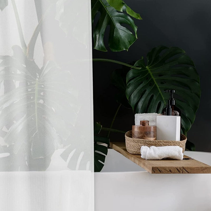 Shower Curtain Liner – 72 x 72 Heavy Duty Shower Curtain With Rustproof Metal Grommet And 3 Magnetic Weights – Odor Free And Compatible With Standard Showers - Grafton Collection