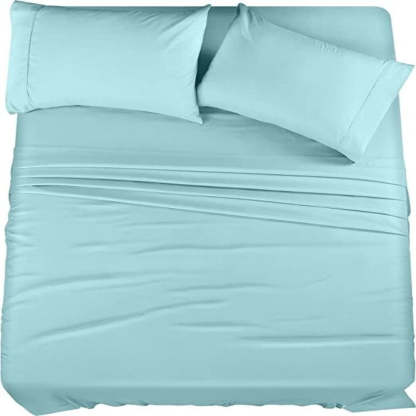 Bedding Sheets Set, 4 Piece Bedding, Brushed Microfiber, Shrinkage and Fade Resistant, Easy Care - Grafton Collection