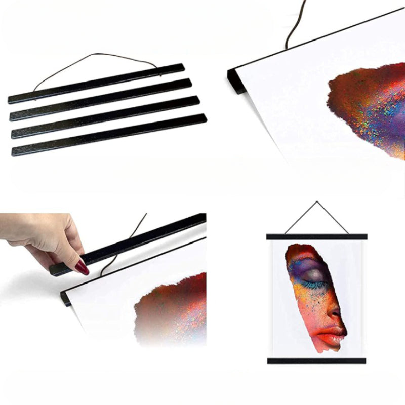 Wooden Poster Hanger With Strong Magnets - Grafton Collection