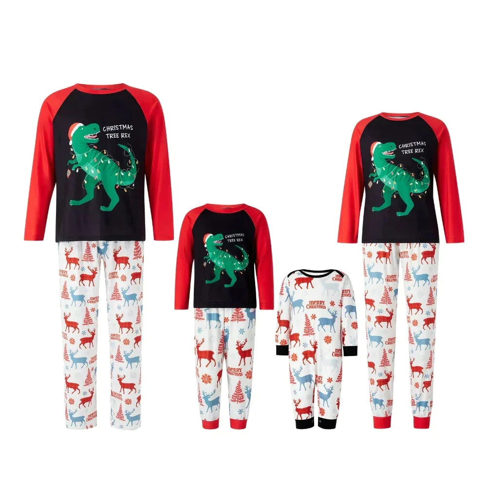 Christmas Dino Lights Family Pajama Set - Grafton Collection