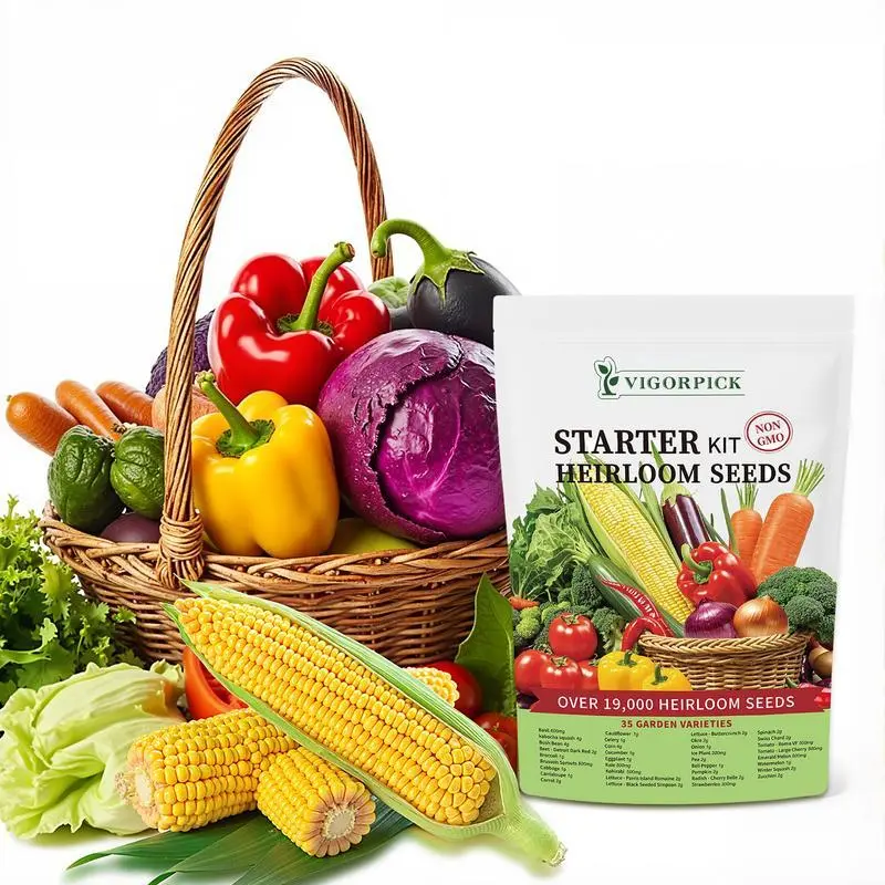 35 Varieties Heirloom Vegetable Seed Vault Kit