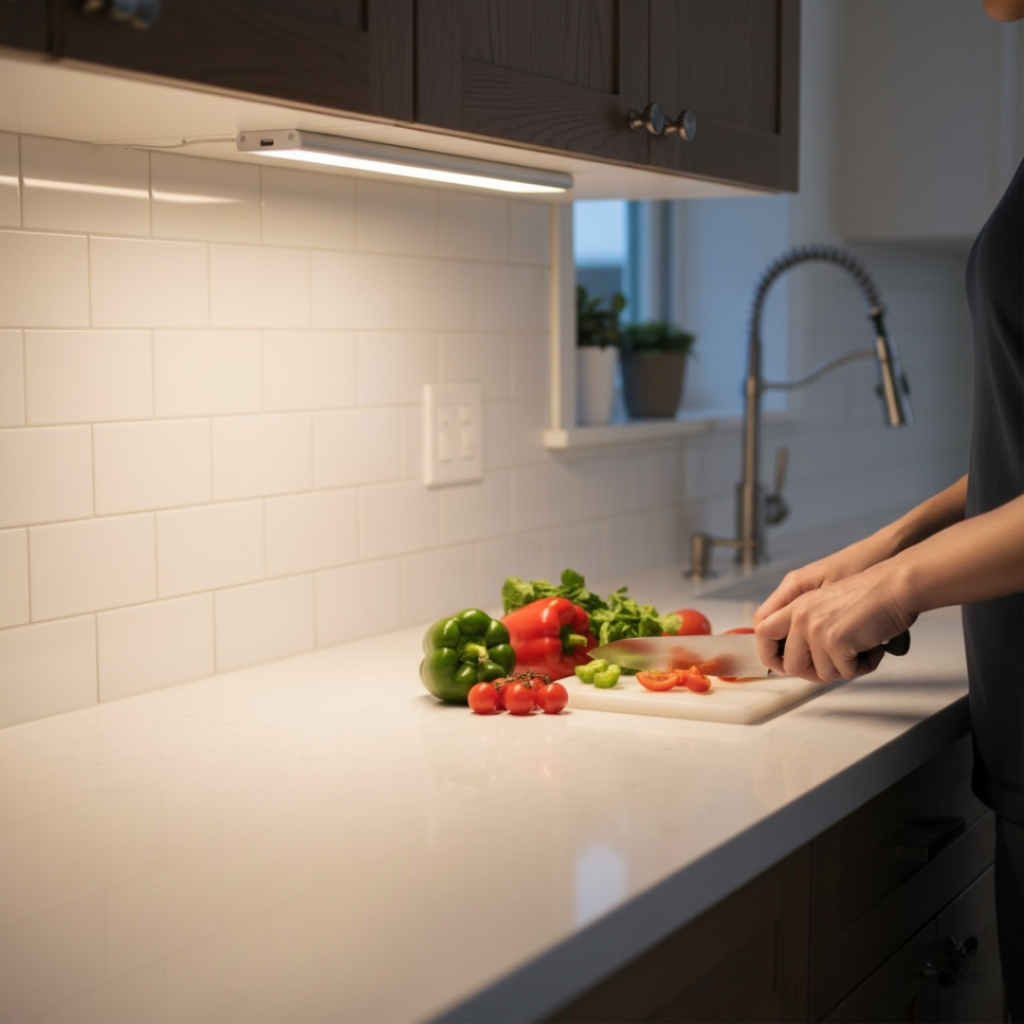 76 LED Motion Sensor Indoor Under Cabinet Night Light