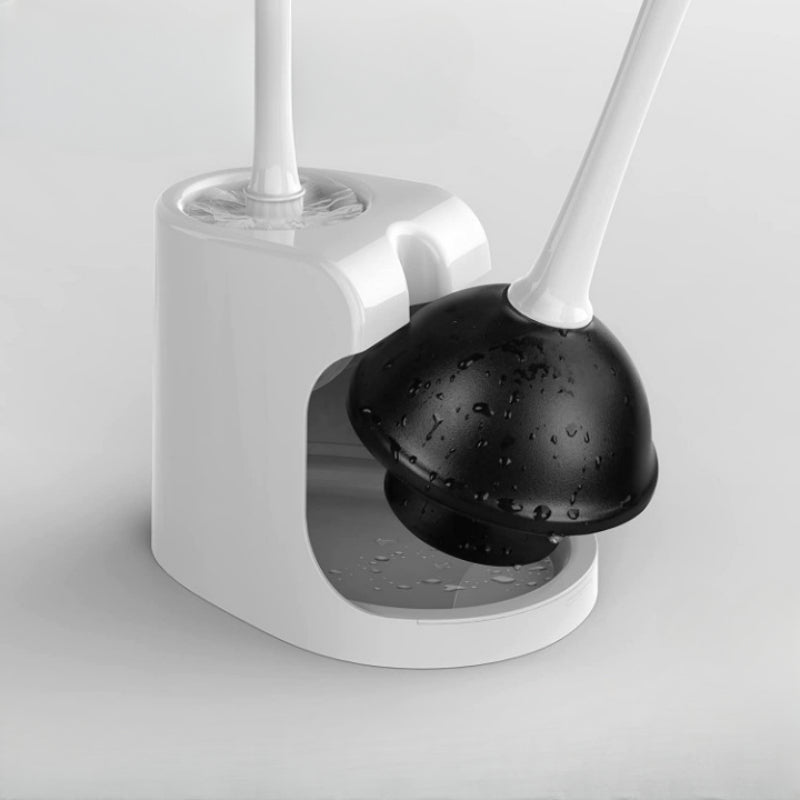 Toilet Plunger and Bowl Brush Combo for Bathroom Cleaning - Grafton Collection