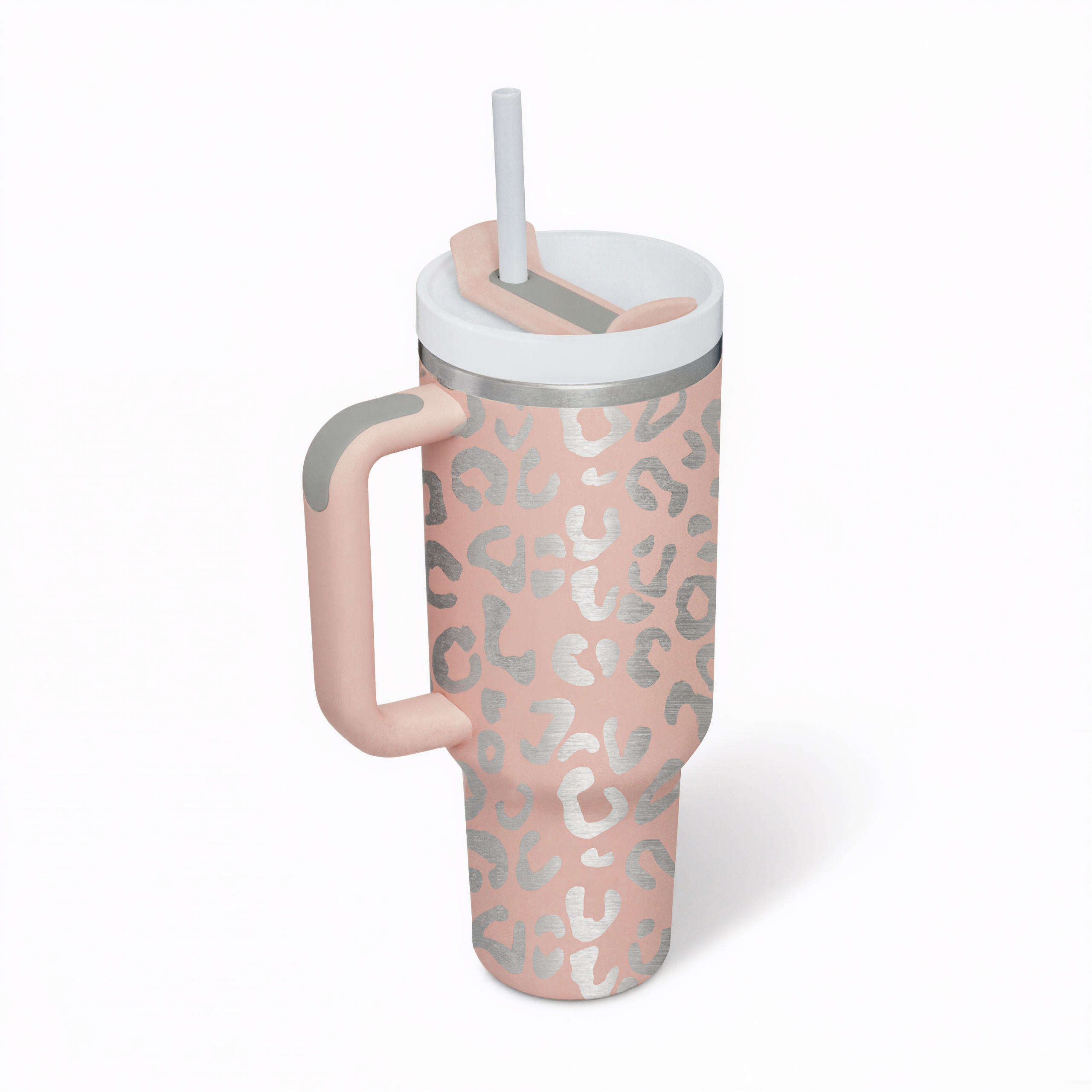 40oz Thermal Printed Mug With Handle And Straw