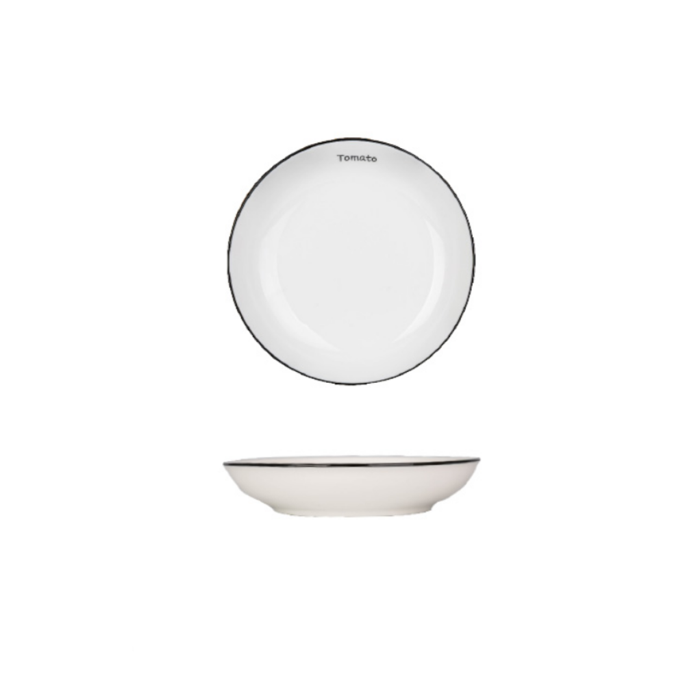 White Ceramic Dinnerware - Grafton Collection