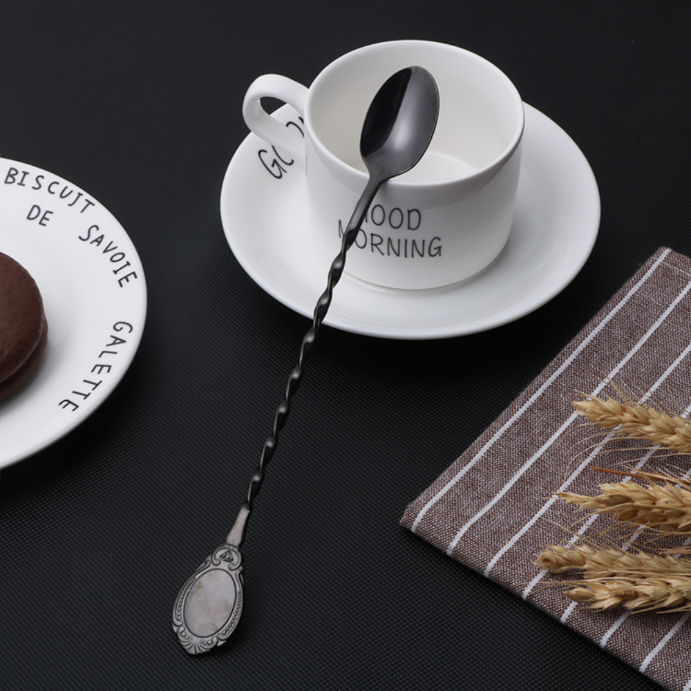 Long-Handled Stainless Steel Cocktail Stirring Spoons - Grafton Collection