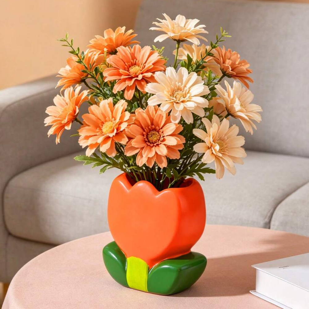 Handmade Realistic Strawberry Resin Vase Bohemian Style Home Decor Gift For Birthday Graduation