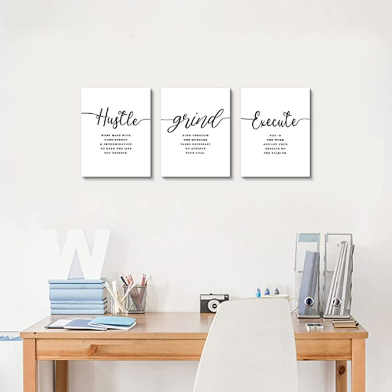 Positive Motivational Quotes Printed Wall Art - Grafton Collection