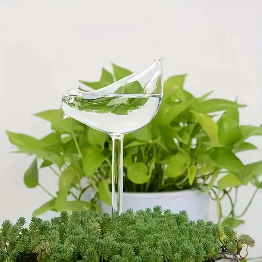 Bird Shaped Self Watering Globes For Potted Plants And Gardens