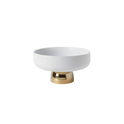 Decorative White Ceramic Bowls - Grafton Collection