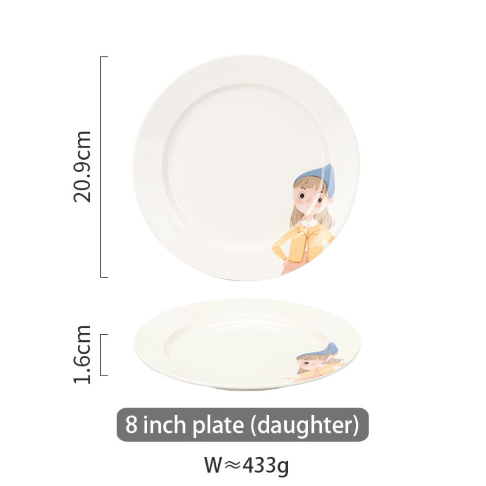 Family Series Porcelain Dinnerware Ceramic Tableware - Grafton Collection