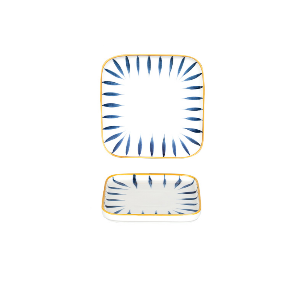 Flat Blue Plates - Grafton Collection