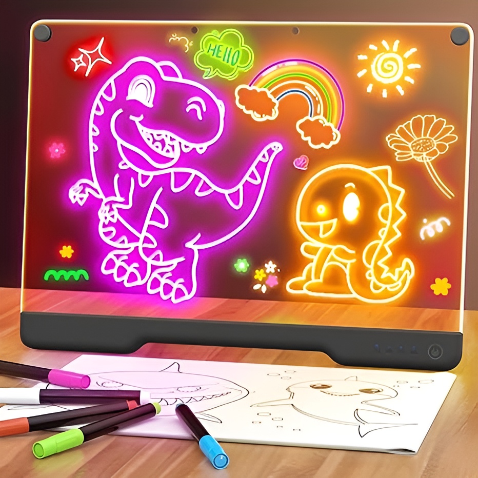 16 Inch Rechargeable LED Doodle Glow Drawing Note Board