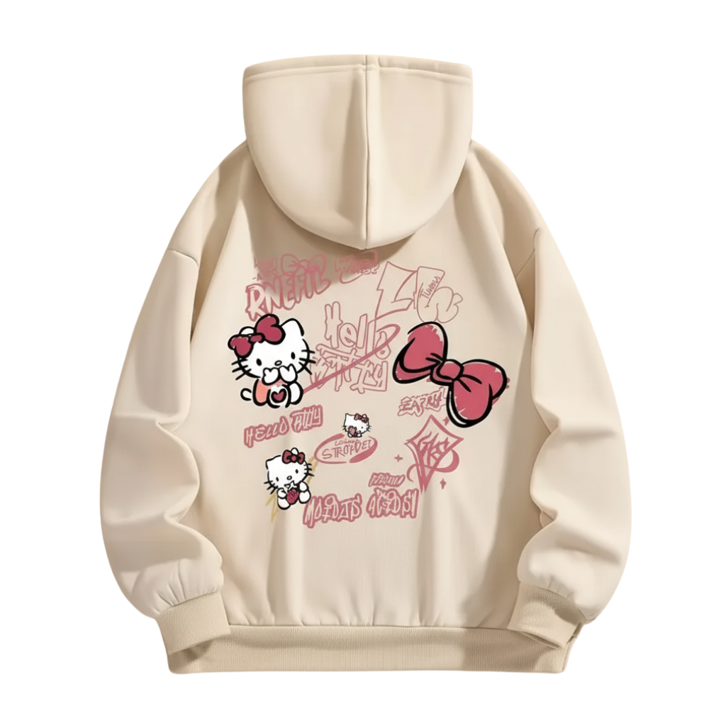 Women Graphic Hooded Sweatshirt