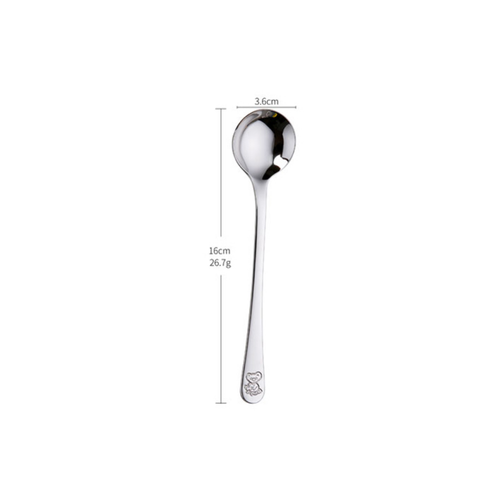 Food Grade Stainless Steel Teddy Bear Spoons - Grafton Collection