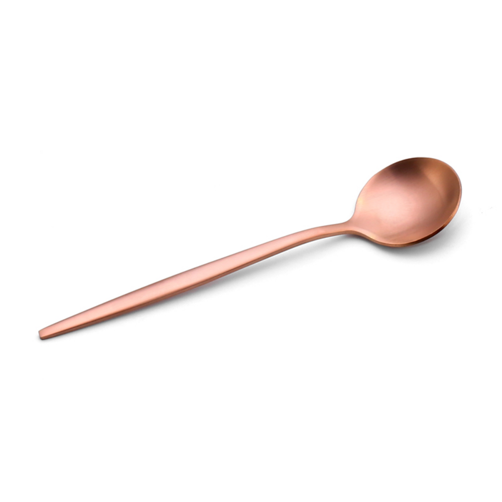 Matte-Colored Stainless Steel Dessert & Tea Spoons - Grafton Collection