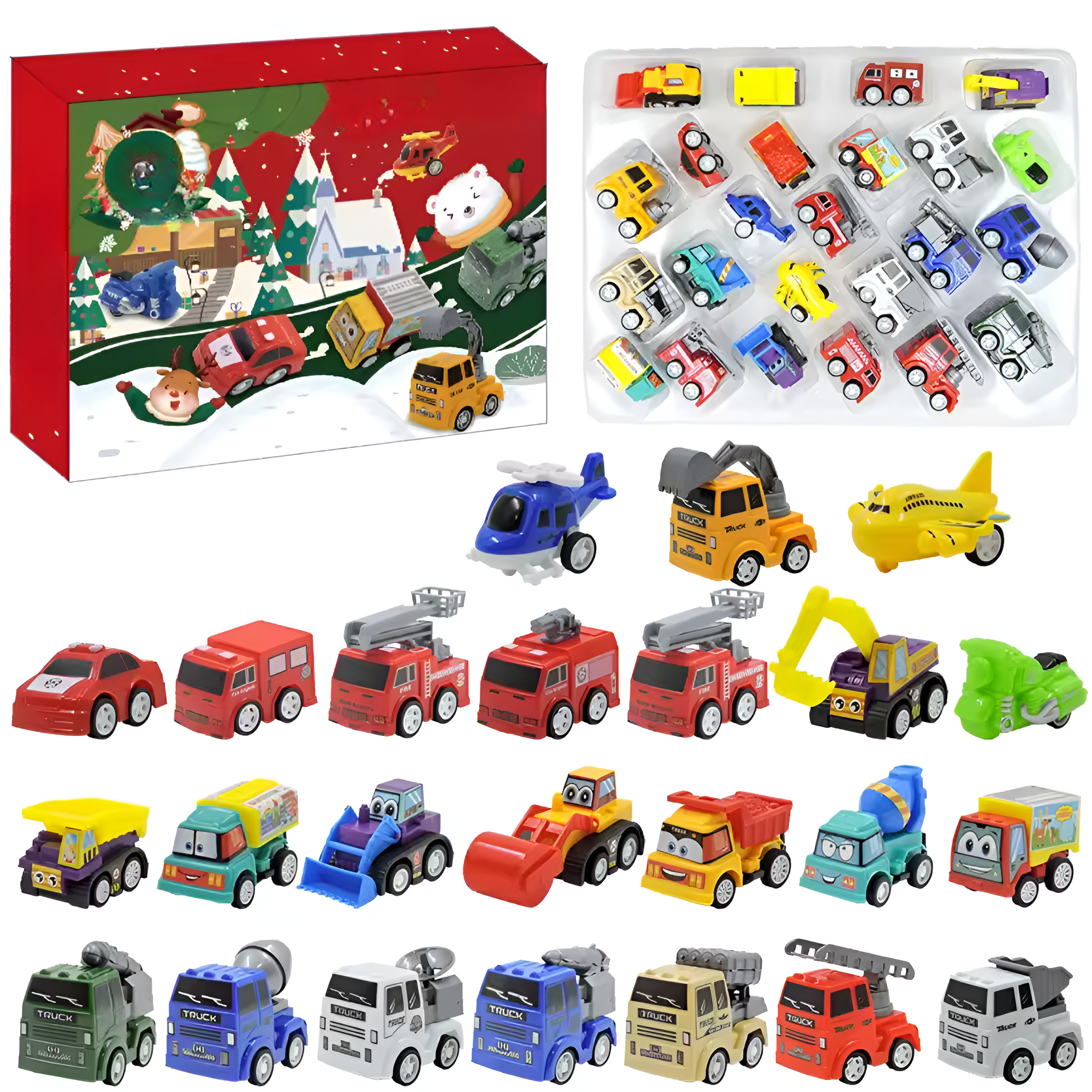 24 Pcs set Advent Calendar Fidget Toys Tree Hanging Pendant