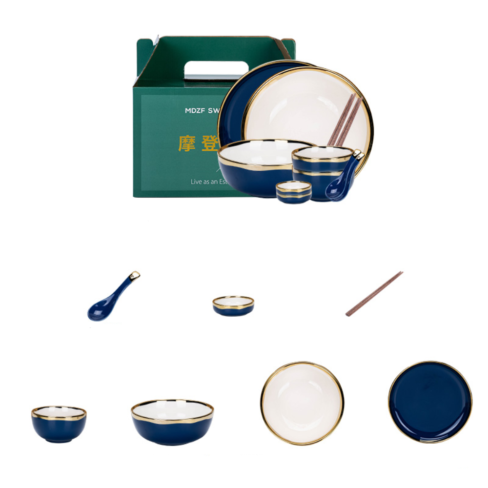 11 Piece Ceramic Dinnerware Set - Grafton Collection