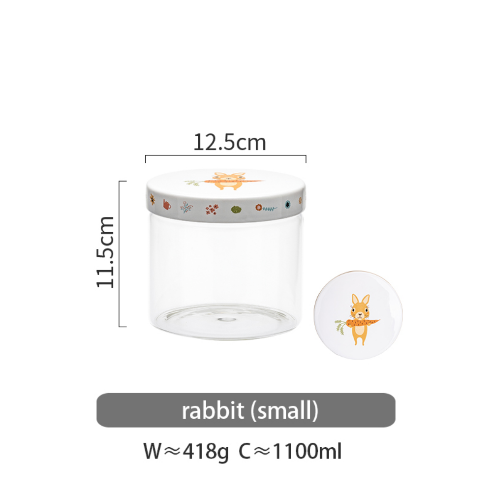 Glass Storage Jars with Sealed Ceramic Lid - Grafton Collection