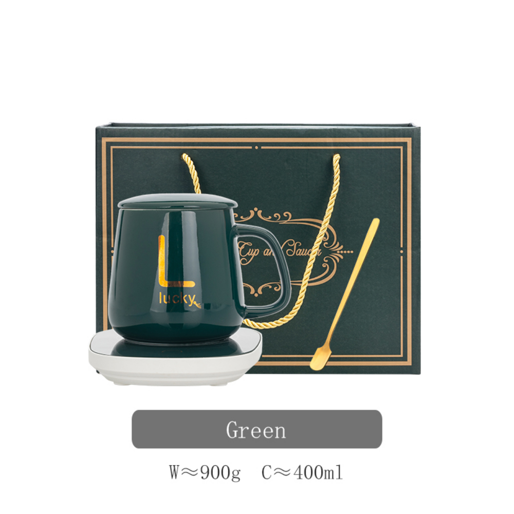 Office Mug With Heating Base & Gift Box - Grafton Collection