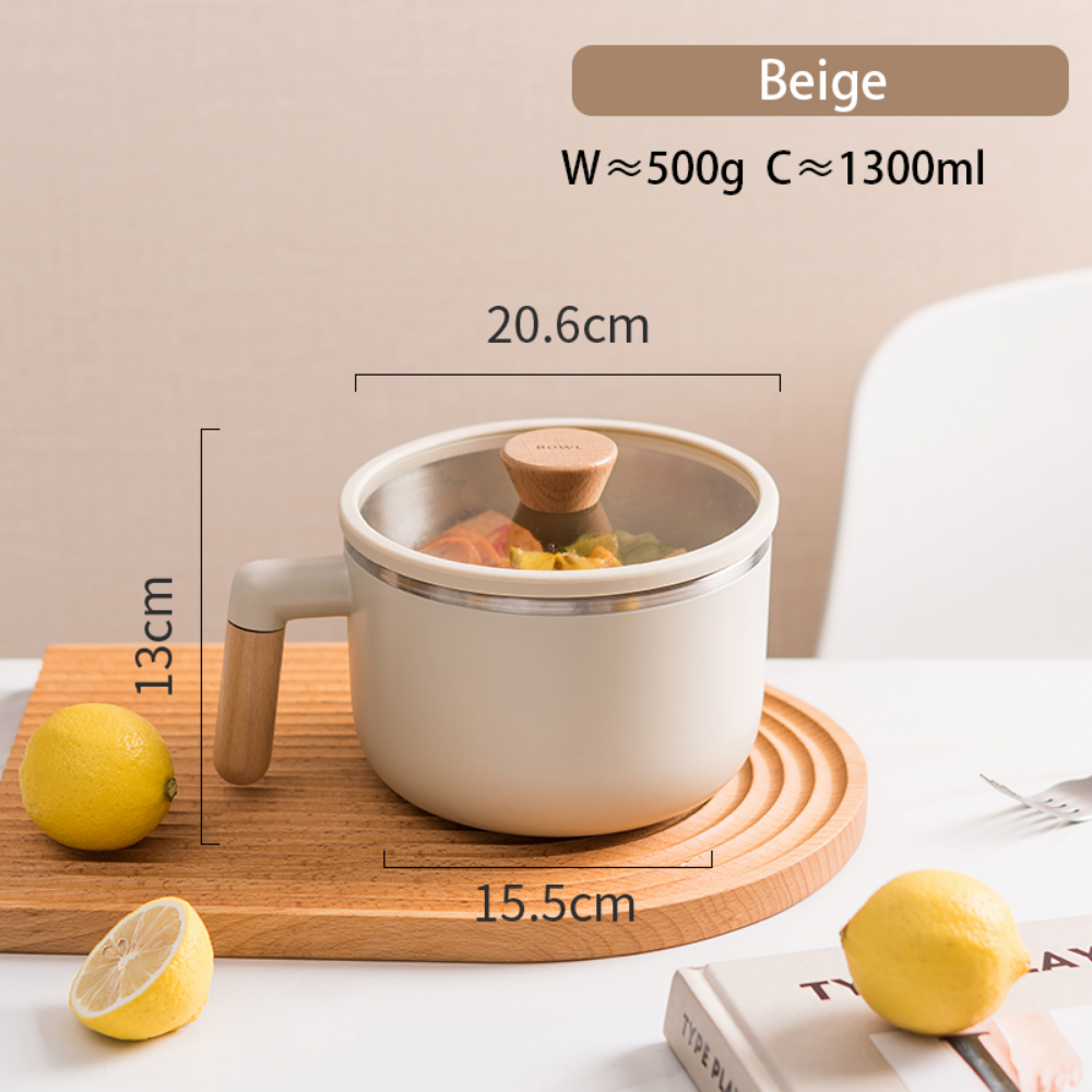 Stainless Steel Soup Tank With Lid & Wood Handle - Grafton Collection