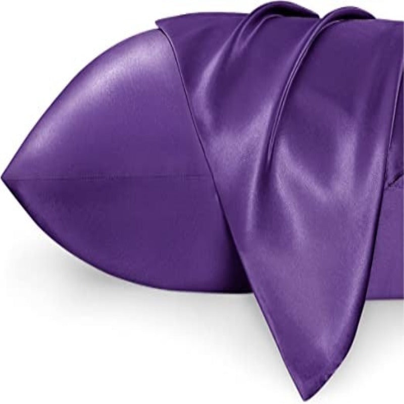 Satin Pillowcase Set of 2 - Silk Pillowcases for Hair and Skin, Satin Pillow Covers 2 Pack with Envelope Closure - Grafton Collection