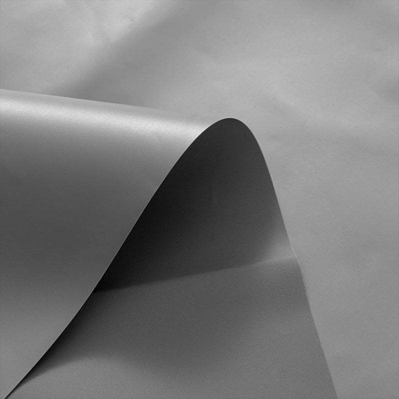 Gray Shower Curtain Liner - Lightweight Curtains With Magnets, Metal Grommets - Grafton Collection