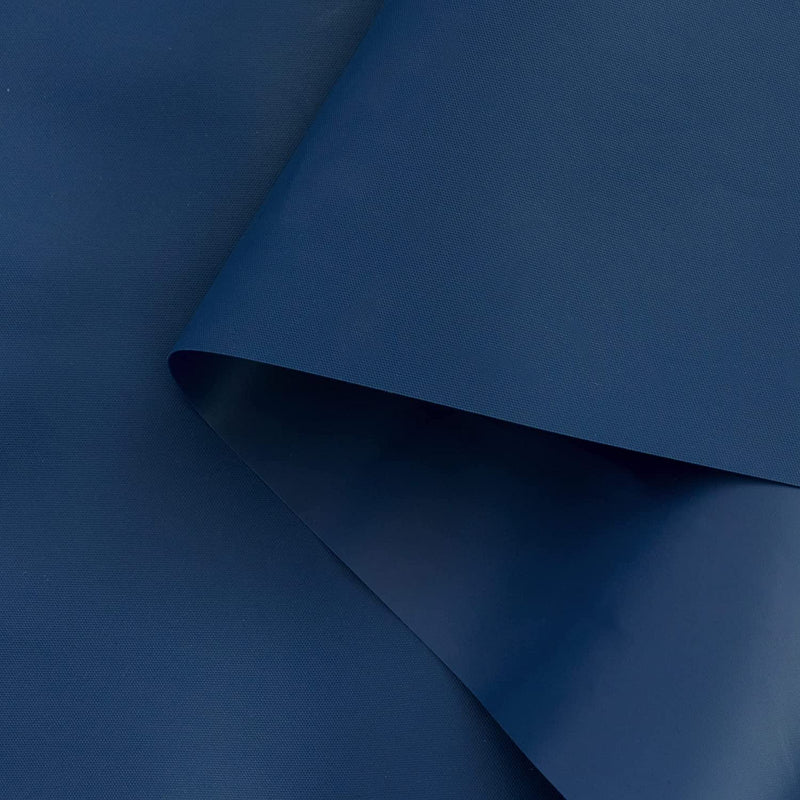 Blue Shower Curtain Liner - Lightweight Shower Curtain With Magnets, Metal Grommets - Grafton Collection