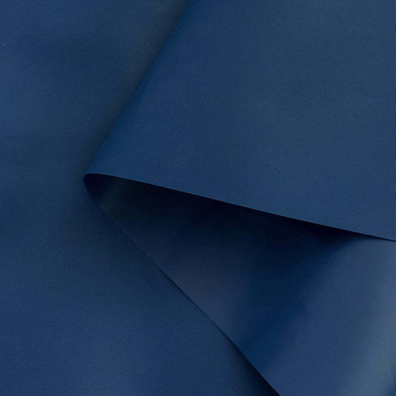 Blue Shower Curtain Liner - Lightweight Shower Curtain With Magnets, Metal Grommets - Grafton Collection