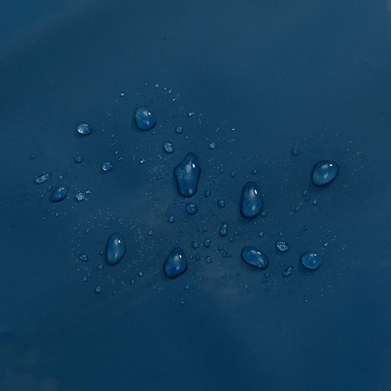 Blue Shower Curtain Liner - Lightweight Shower Curtain With Magnets, Metal Grommets - Grafton Collection