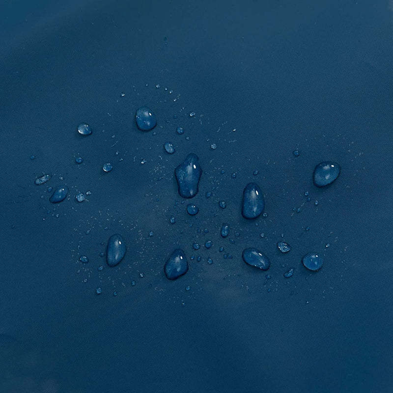 Blue Shower Curtain Liner - Lightweight Shower Curtain With Magnets, Metal Grommets - Grafton Collection