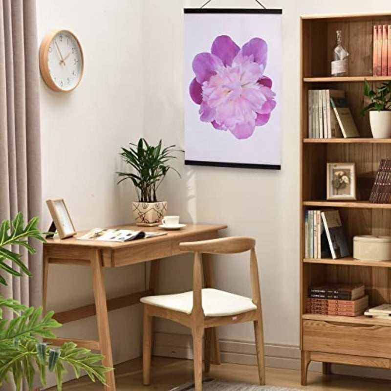 Poster Frame Teak Wood Magnet Poster Frame Magnetic Poster Hanger Picture Frame for Photo Picture Canvas Maps Hanging - Grafton Collection