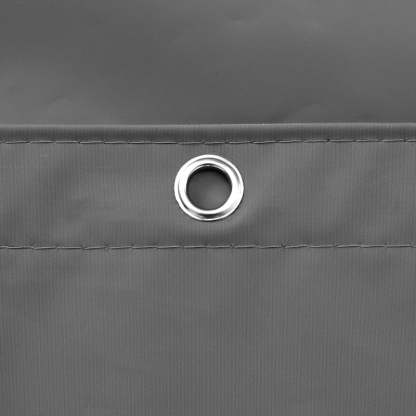 Gray Shower Curtain Liner - Lightweight Curtains With Magnets, Metal Grommets - Grafton Collection