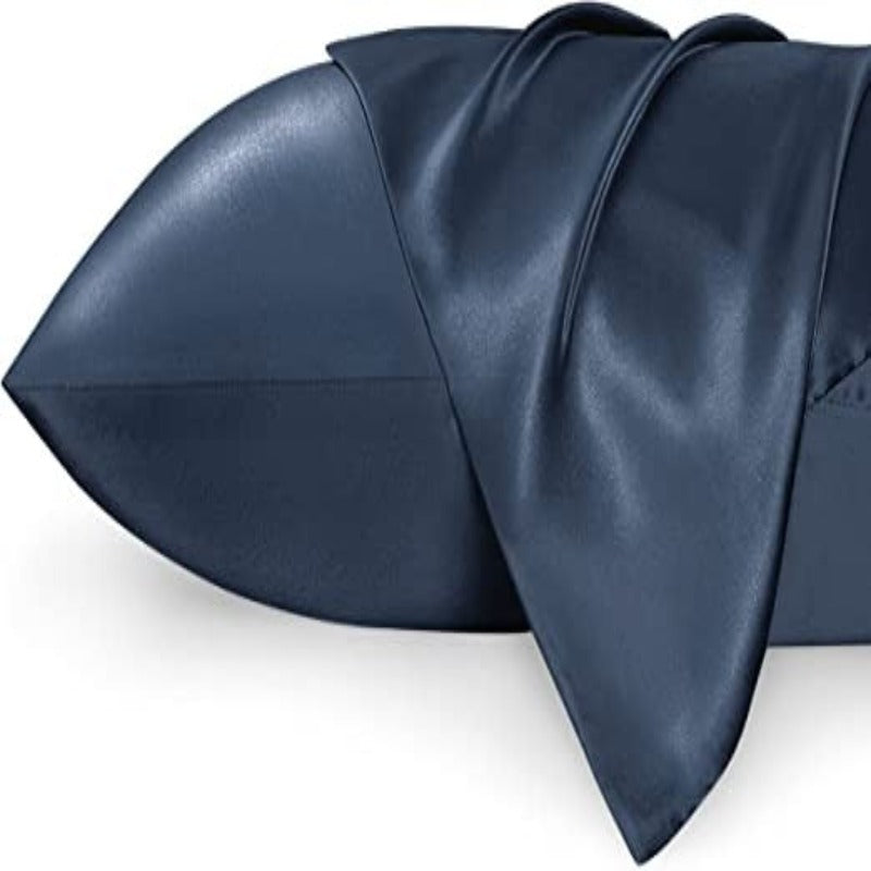 Silk Satin Pillowcase Set of 2 - Silk Pillowcases for Hair and Skin, Satin Pillow Covers 2 Pack with Envelope Closure - Grafton Collection