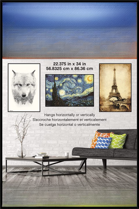 Wall Mount Black Poster Frame - Grafton Collection