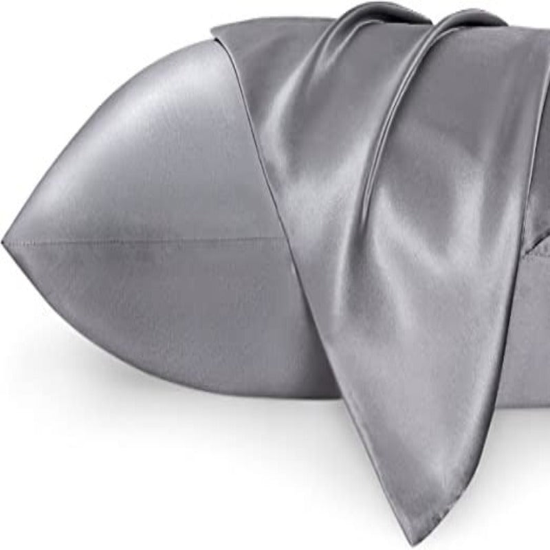 Silk Satin Pillowcase Set of 2 - Silk Pillowcases for Hair and Skin, Satin Pillow Covers 2 Pack with Envelope Closure - Grafton Collection