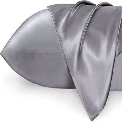 Silk Satin Pillowcase Set of 2 - Silk Pillowcases for Hair and Skin, Satin Pillow Covers 2 Pack with Envelope Closure - Grafton Collection