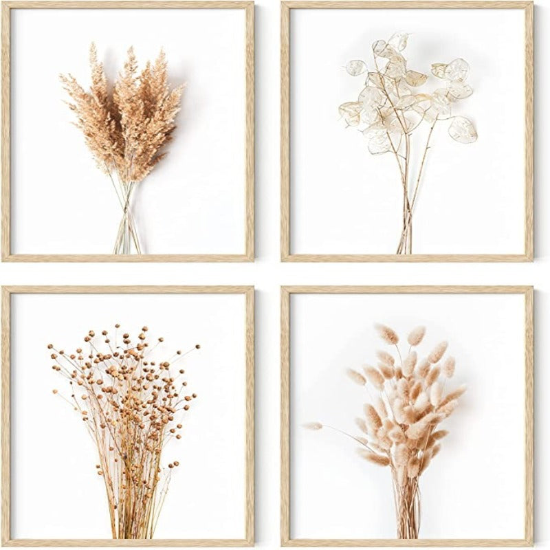 Framed Botanical Prints - Set of 4 Framed Plant Pictures Wall Art, Botanical Decor, Eucalyptus Decor, Plant Wall Decor, Botanical Wall Framed Art, Framed Plant Prints - Grafton Collection