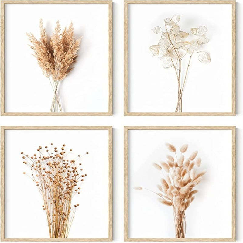Framed Botanical Prints - Set of 4 Framed Plant Pictures Wall Art, Botanical Decor, Eucalyptus Decor, Plant Wall Decor, Botanical Wall Framed Art, Framed Plant Prints - Grafton Collection