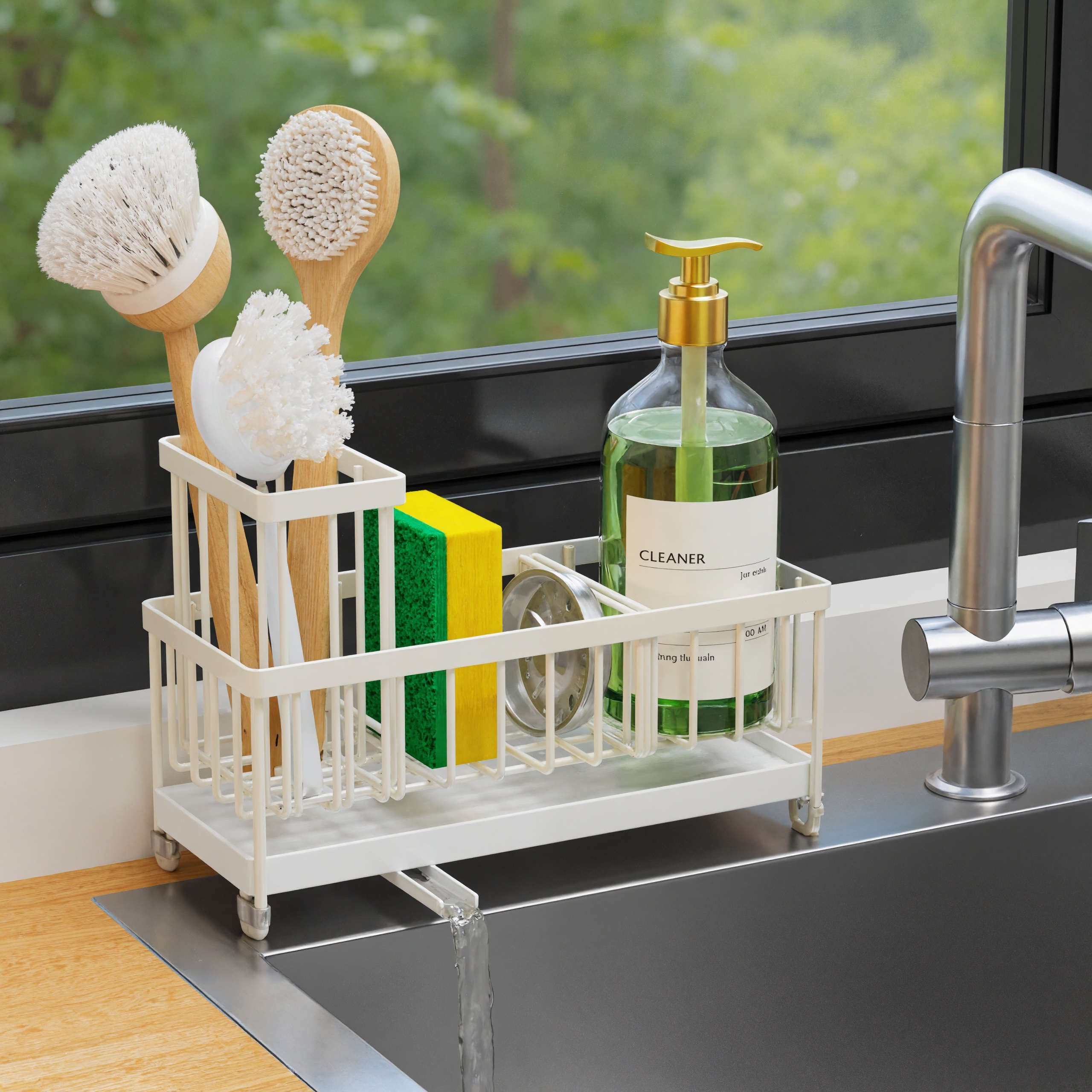 Rotating Spout Kitchen Sink Caddy