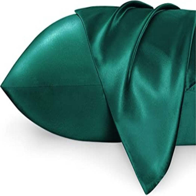 Silk Satin Pillowcase Set of 2 - Silk Pillowcases for Hair and Skin, Satin Pillow Covers 2 Pack with Envelope Closure - Grafton Collection