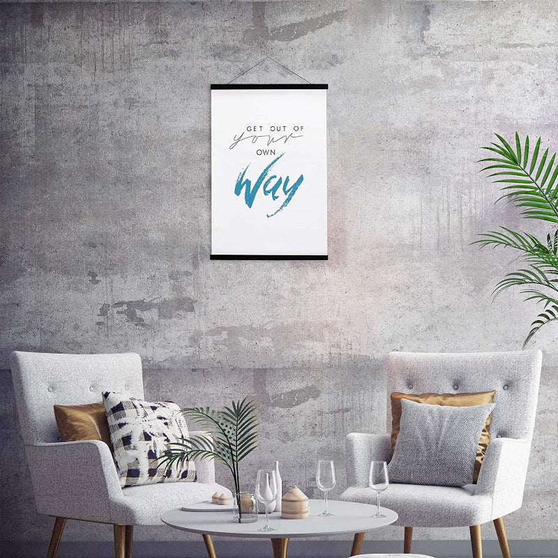 Magnetic Poster Hanger Frame, Solid Wood Magnetic Frame For Posters, Prints, Photos, Pictures, Maps, Scrolls, And Canvas Artwork - Grafton Collection