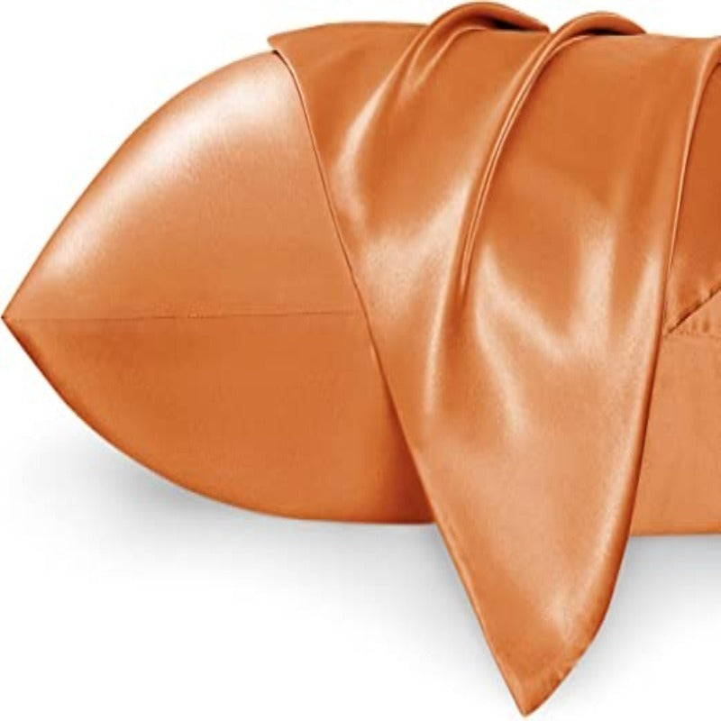 Satin Pillow Covers 2 Pack with Envelope Closure, Silk Satin Pillowcase Set of 2 - Silk Pillowcases for Hair and Skin - Grafton Collection