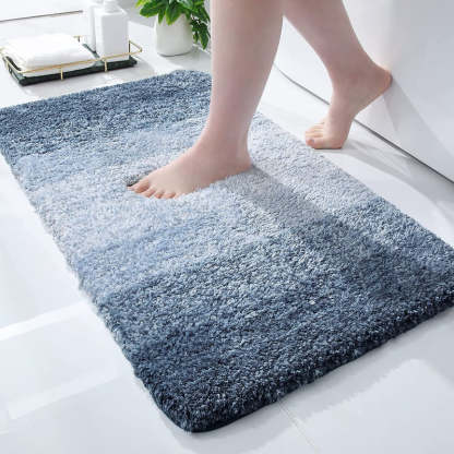 Luxury Bathroom Rug Mat, Extra Soft And Absorbent Microfiber Bath Rugs, Non-Slip Plush Shaggy Bath Carpet, Machine Wash Dry, Bath Mats For Bathroom Floor, Tub And Shower - Grafton Collection