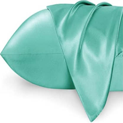 Silk Satin Pillowcase Set of 2 - Silk Pillowcases for Hair and Skin, Satin Pillow Covers 2 Pack with Envelope Closure - Grafton Collection