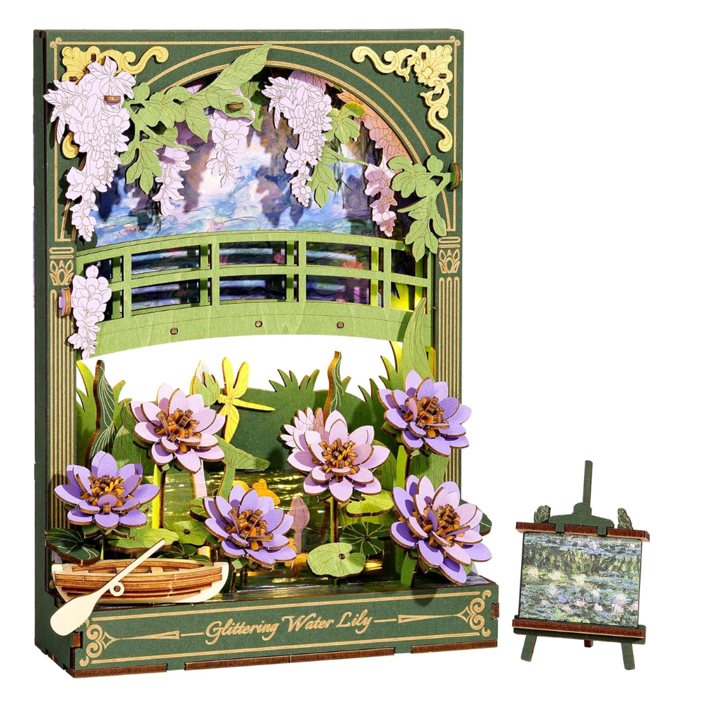 3D Wooden Starry Night Puzzle With LED Light DIY Model Kit