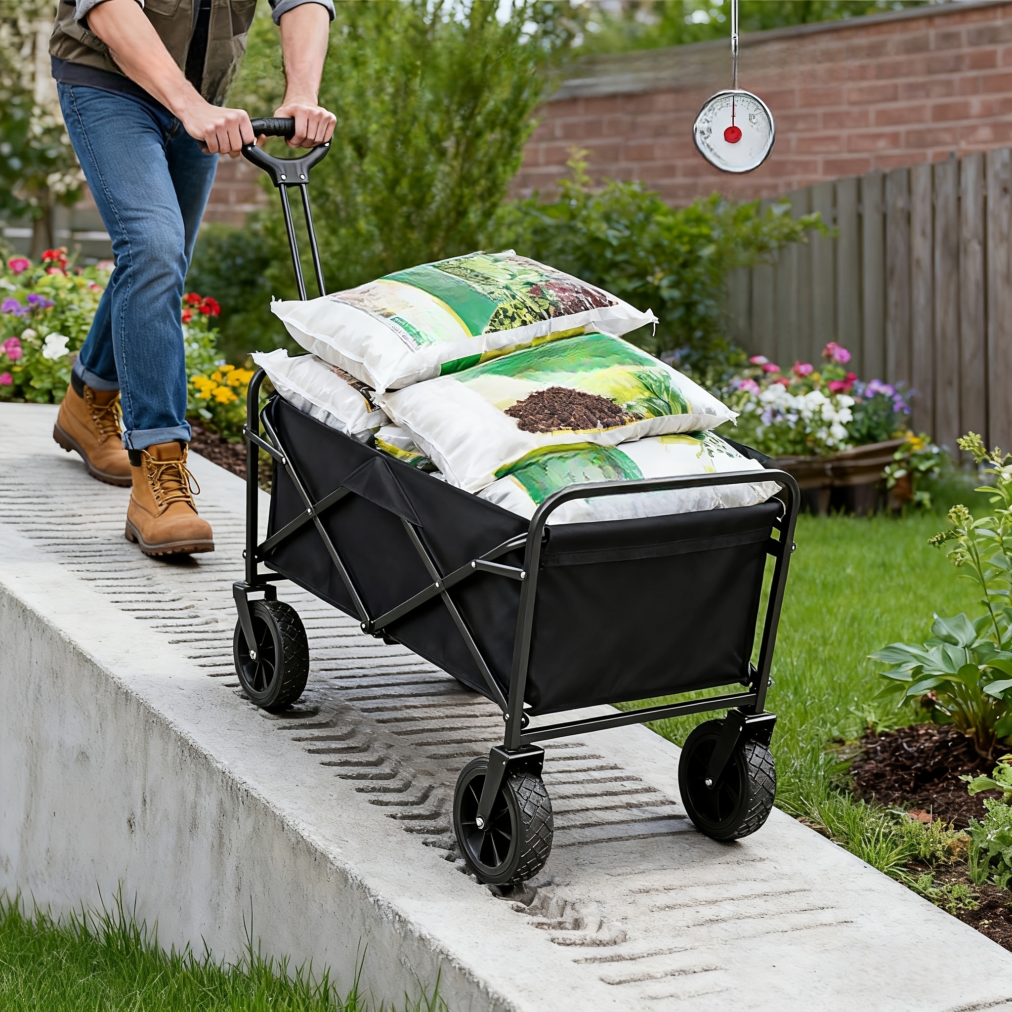 Heavy Duty Folding Cart For Gardening
